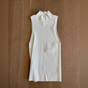 Aritzia white knit top